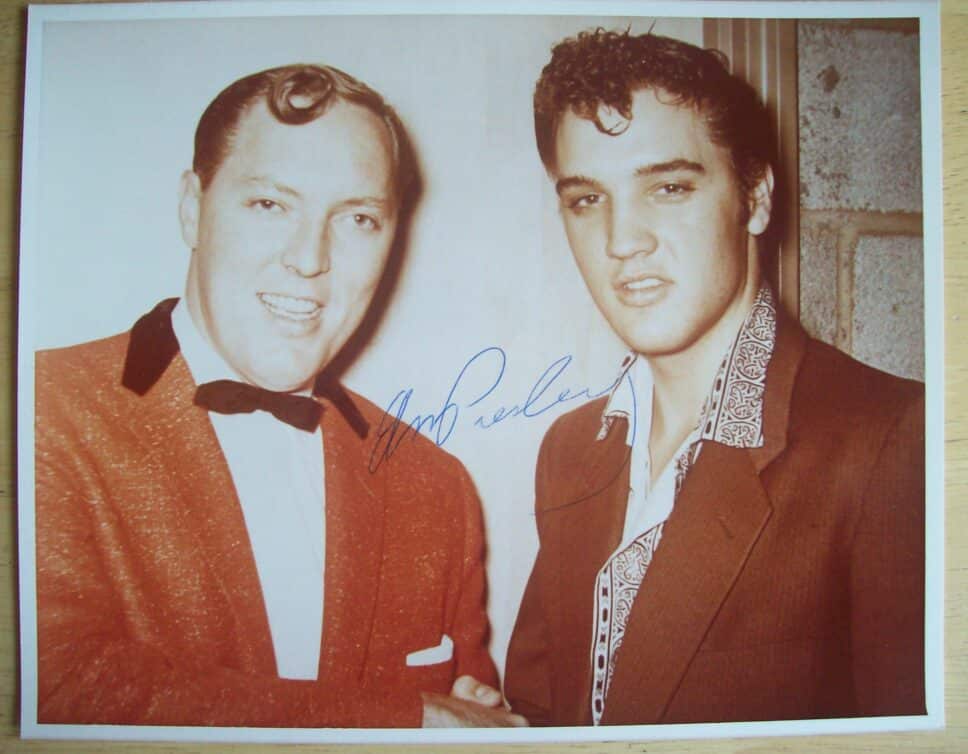authographe d Elvis Presley avec Bill Haley