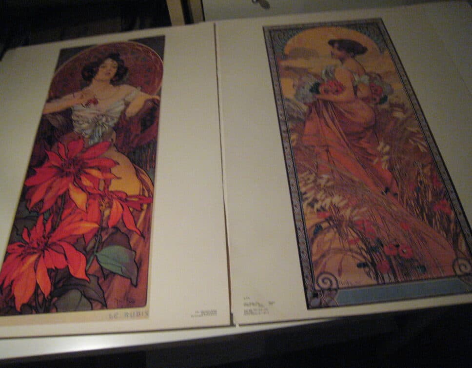Lithographies anciennes Alfons Mucha