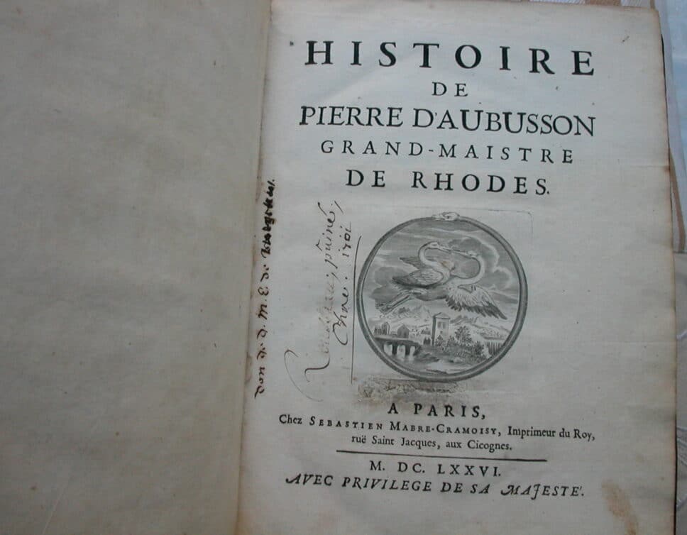 Estimation Livre, manuscrit: histoire de Pierre d4aubusson grand maistre de Rhodes