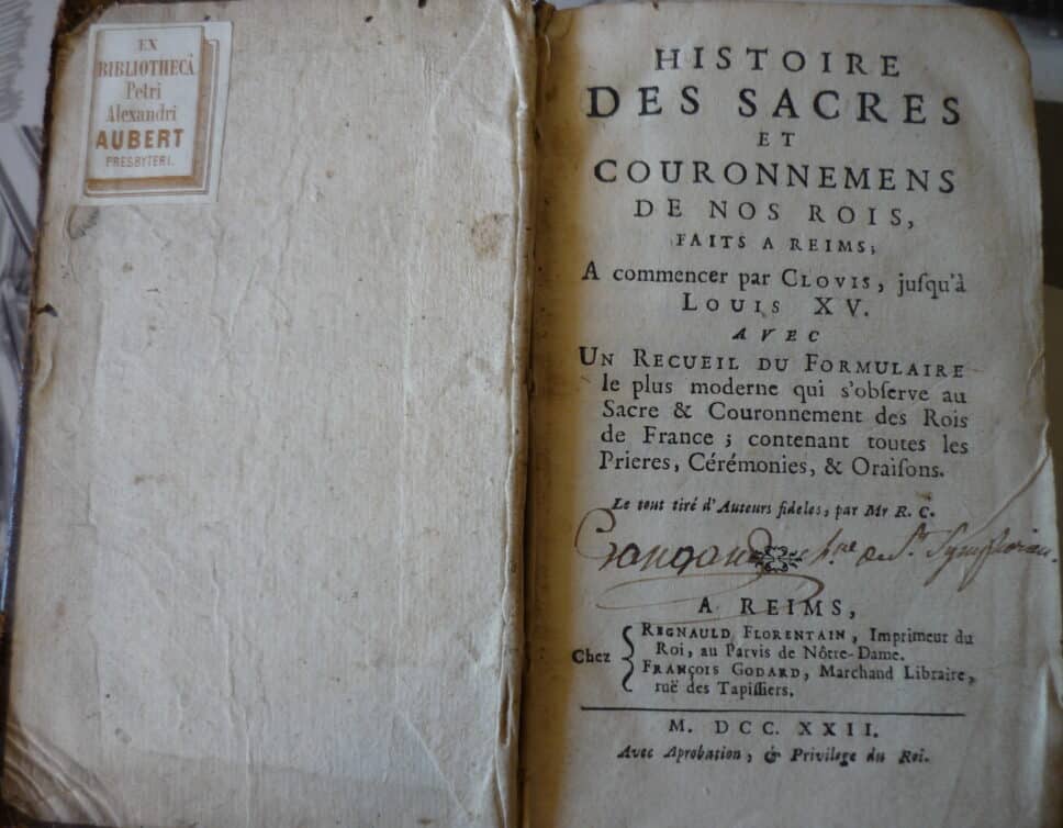 Estimation Livre, manuscrit: Histoire des Sacres et Couronnemens de nos rois