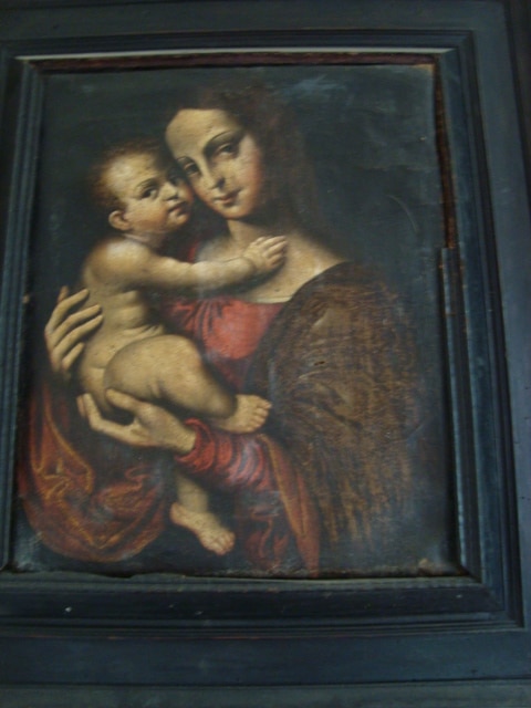 Peinture Tableau, Pastel: vierge à l’enfant