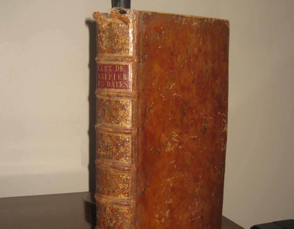 édition 1770 L’art de vérifier les dates g.Desprez