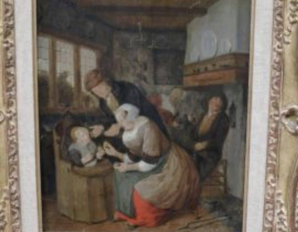 Peinture Tableau, Pastel: Tableau signe Quirijn van Brekelenkam