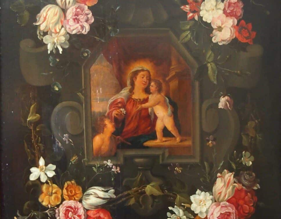 Peinture Tableau, Pastel: Ambrosius BRUEGHEL (1617-1675).