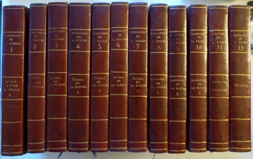 Estimation Livre, manuscrit: 12 volumes oeuvres complètes Bernardin de Saint-Pierre