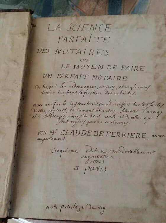 Estimation Livre, manuscrit: Marquis de Cabot livre