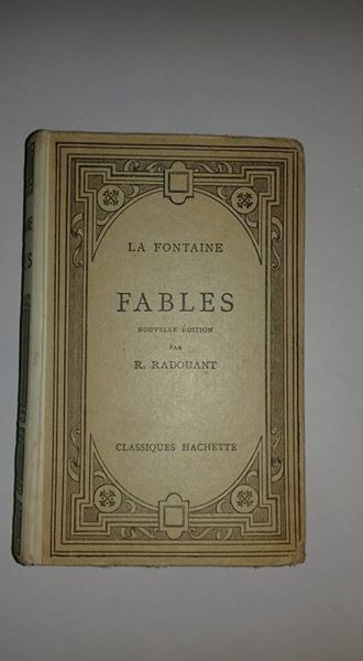 Estimation Livre, manuscrit: Livre Des Fables de La Fontaine