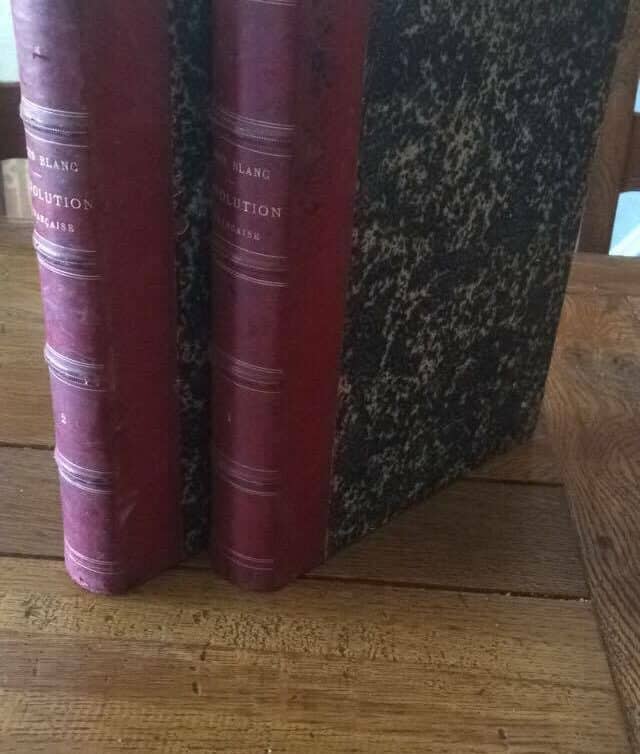 Estimation Livre, manuscrit: Louis Blanc, Histoire de la Révolution française, Tomes 1 et 2