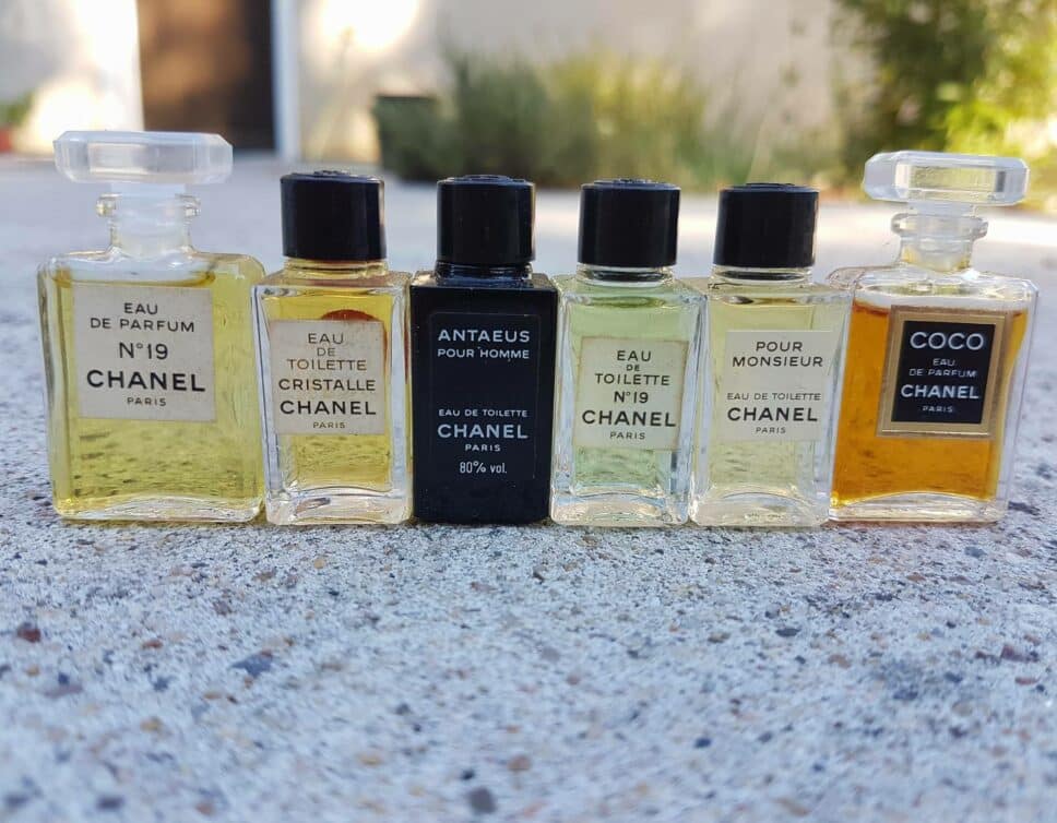 Collection mini fioles parfums