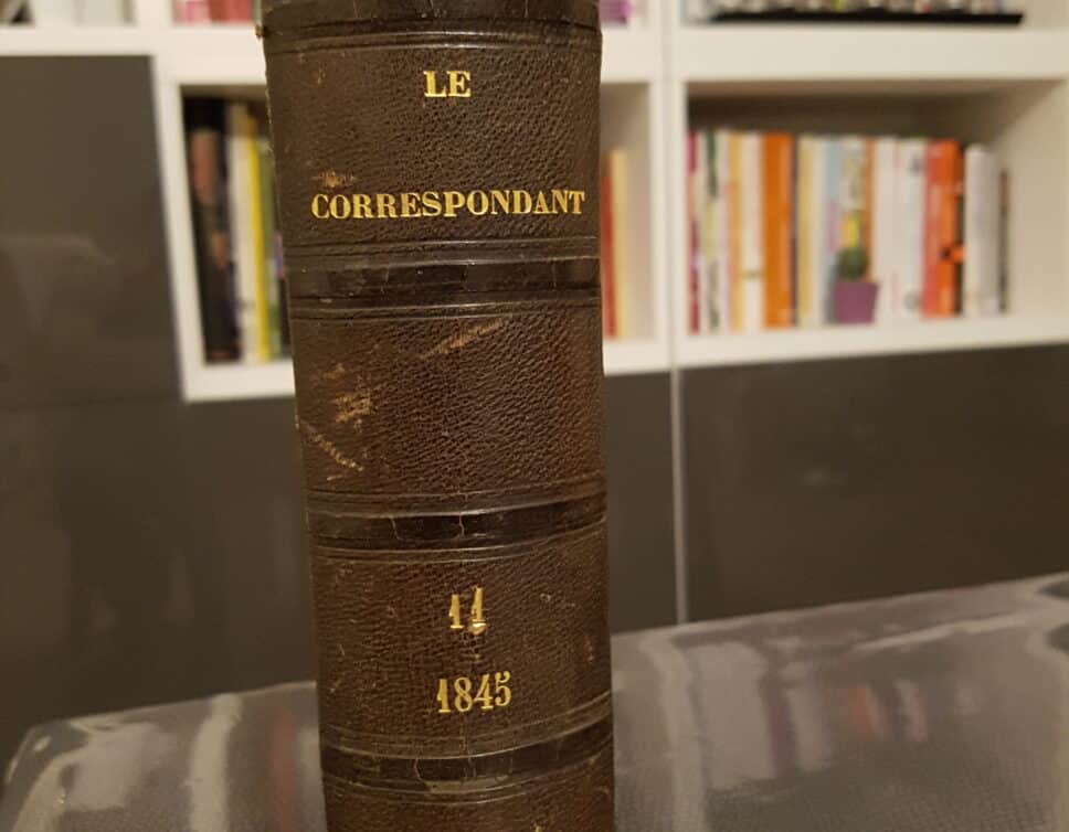 Estimation Livre, manuscrit: Le correspondant 1845