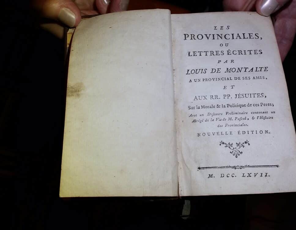 Estimation Livre, manuscrit: Les provinciales ou lettre écrites par Louis de Montalte