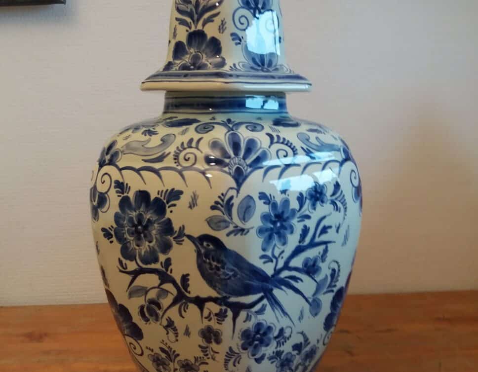 Vase bleu de delft