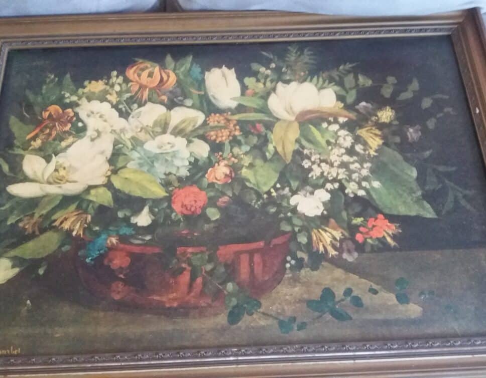 Peinture Tableau, Pastel: Tableau signé Gustave Courbet
