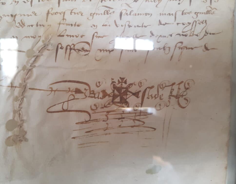Estimation Livre, manuscrit: Signature parchemin