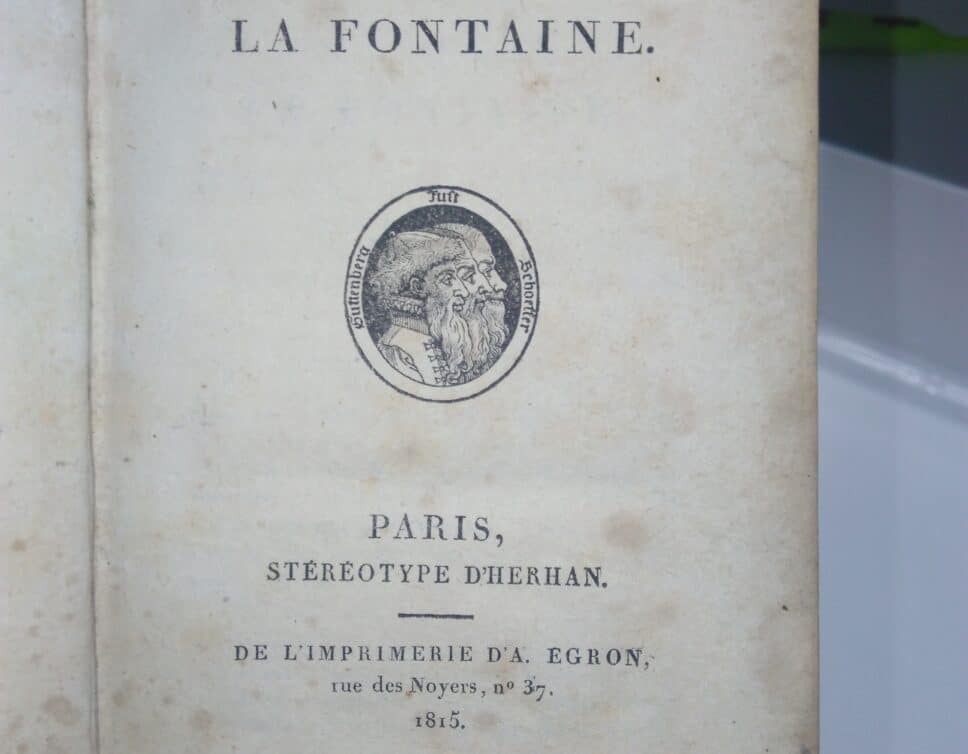 Estimation Livre, manuscrit: Fables de la Fontaine