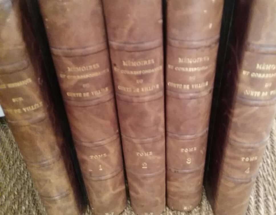 Estimation Livre, manuscrit: Livres Comte de Villèle