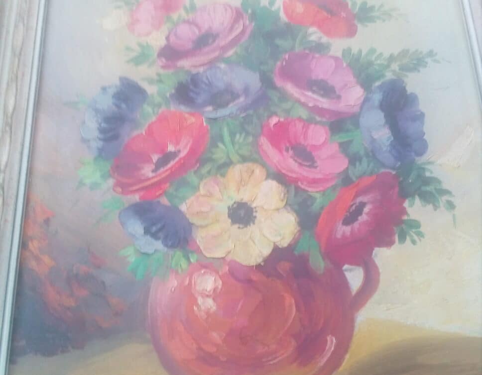 Peinture Tableau, Pastel: Pot de fleur
