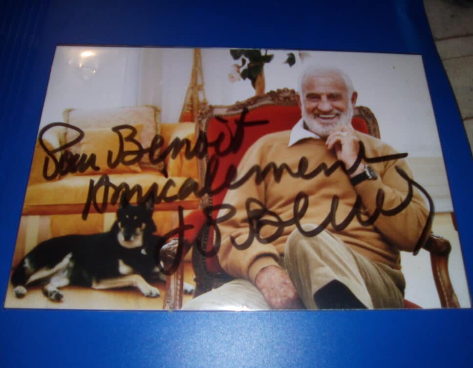 Autographe jean Paul Belmondo
