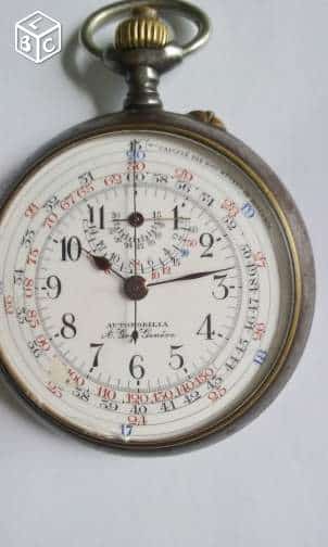 Estimation Montre, horloge: gousset Chronographe signé A.Goy Genève 1890