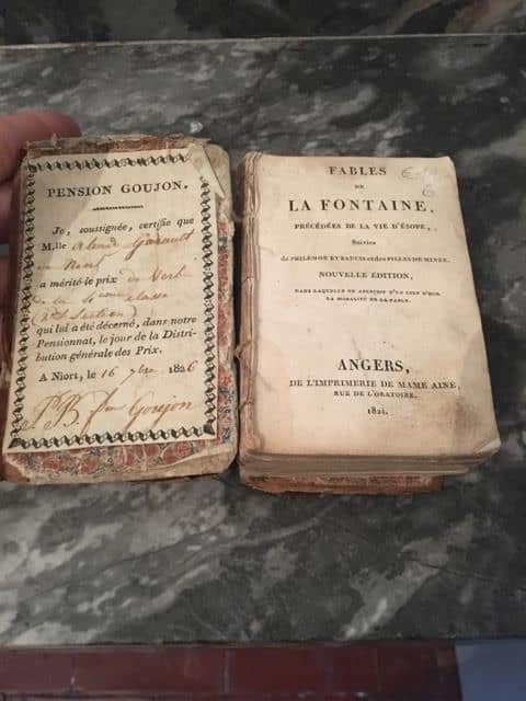 Estimation Livre, manuscrit: Fables de Fontaine
