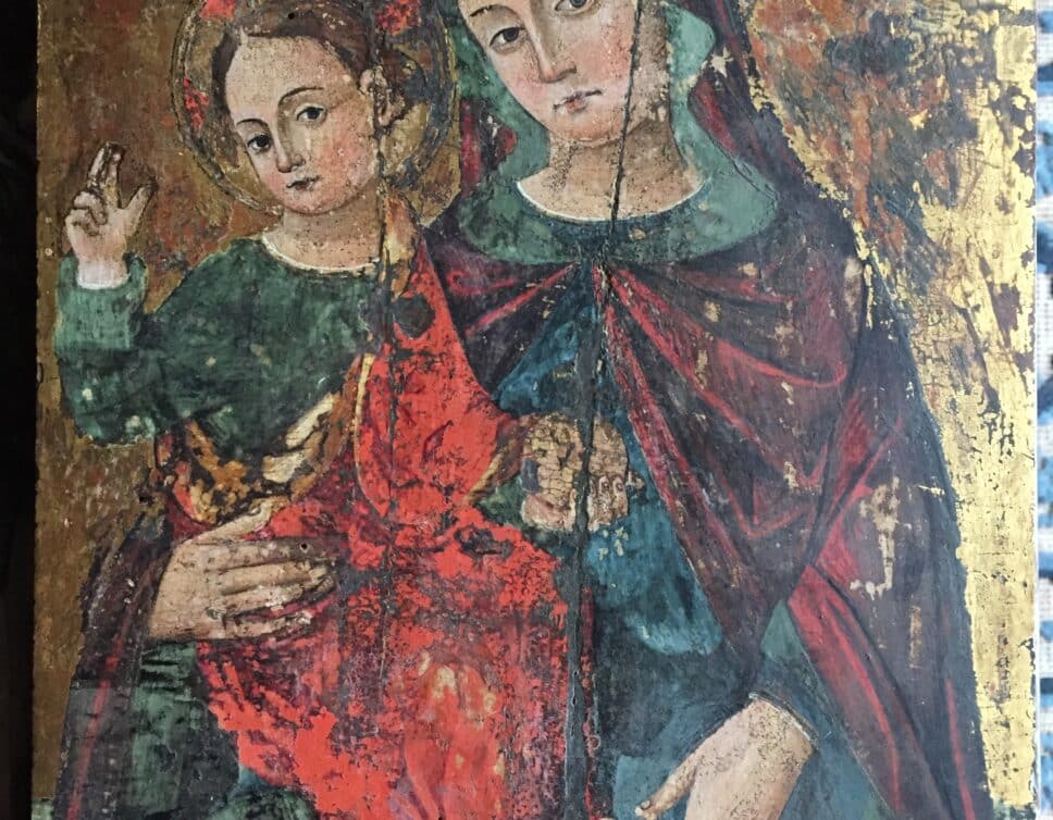 Peinture Tableau, Pastel: Tableau vierge marie et Jesus