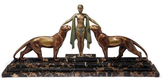sculpture en bronze Art Déco 3 000 euros
