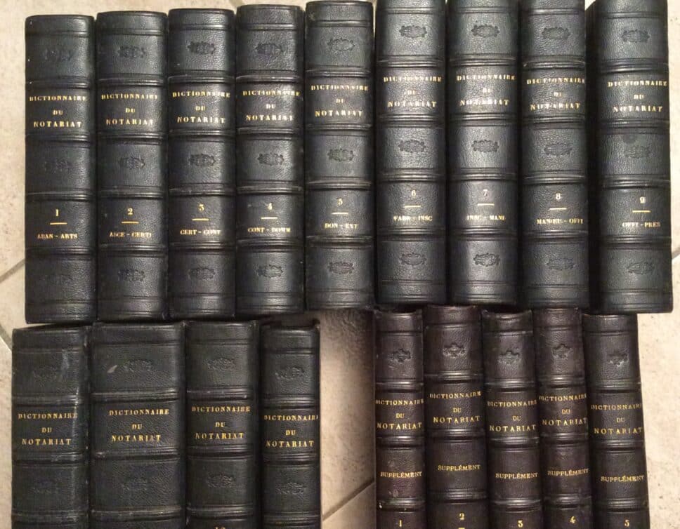Estimation Livre, manuscrit: Dictionnaire du notariat