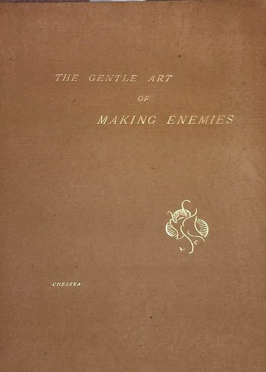 Estimation Livre, manuscrit: Livre  » The Gentle Art of Making Enemies « 