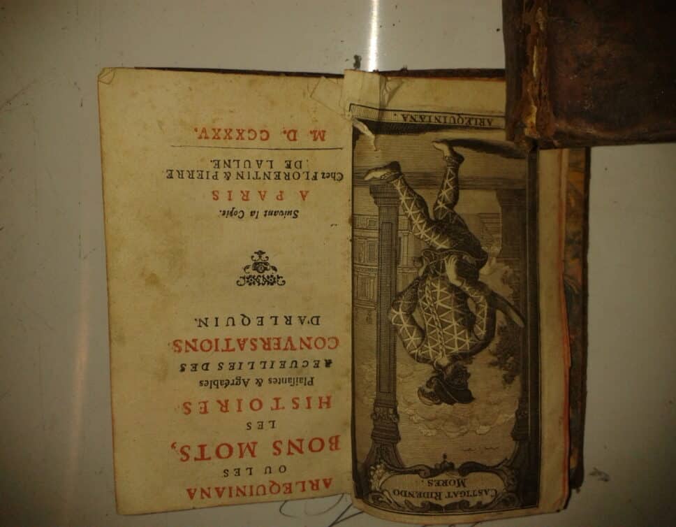 Estimation Livre, manuscrit: Livre ancien de 1735 ARELEQUIN