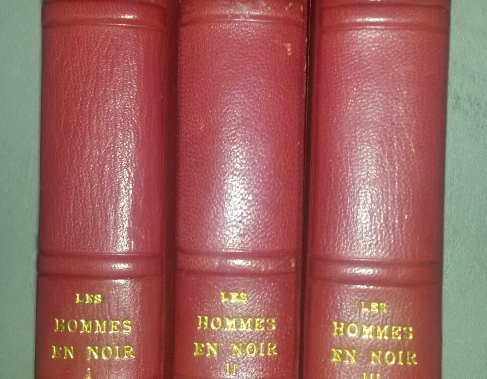 Estimation Livre, manuscrit: Les Hommes en Noir, René Vigo, Tome I, II, et III