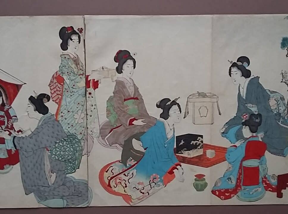 estampes japonaises sur papier