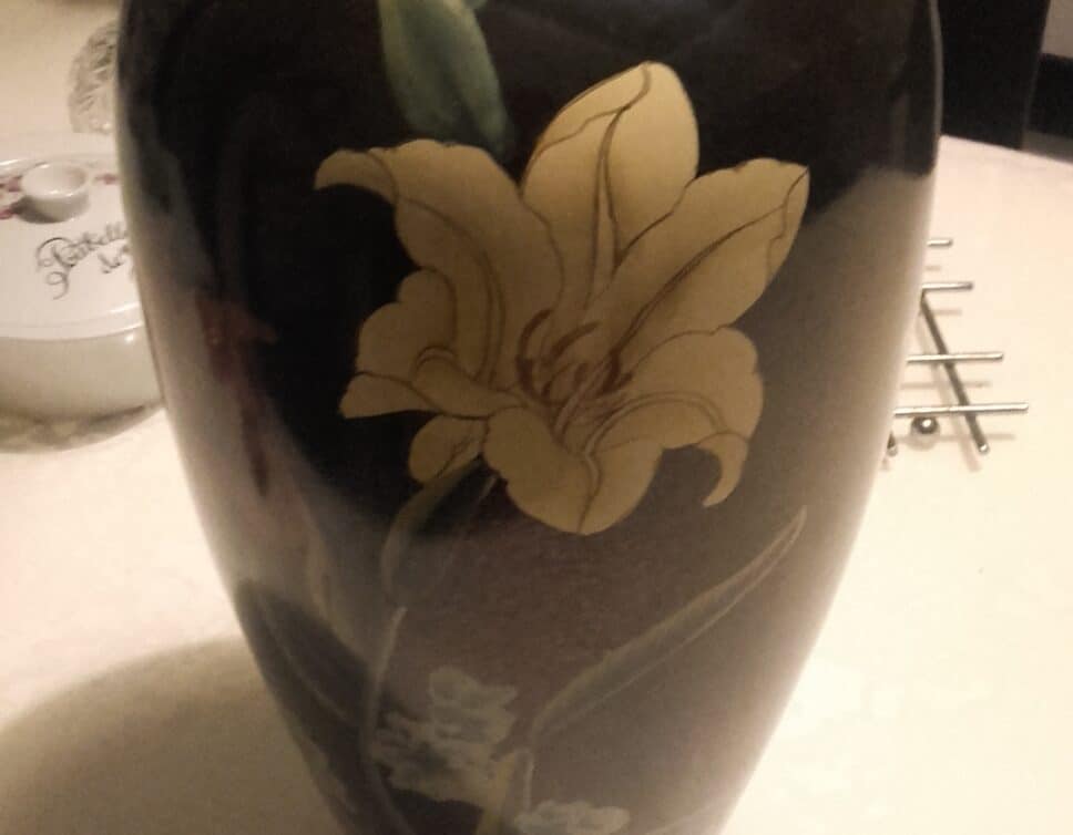 Vase peinture à la main