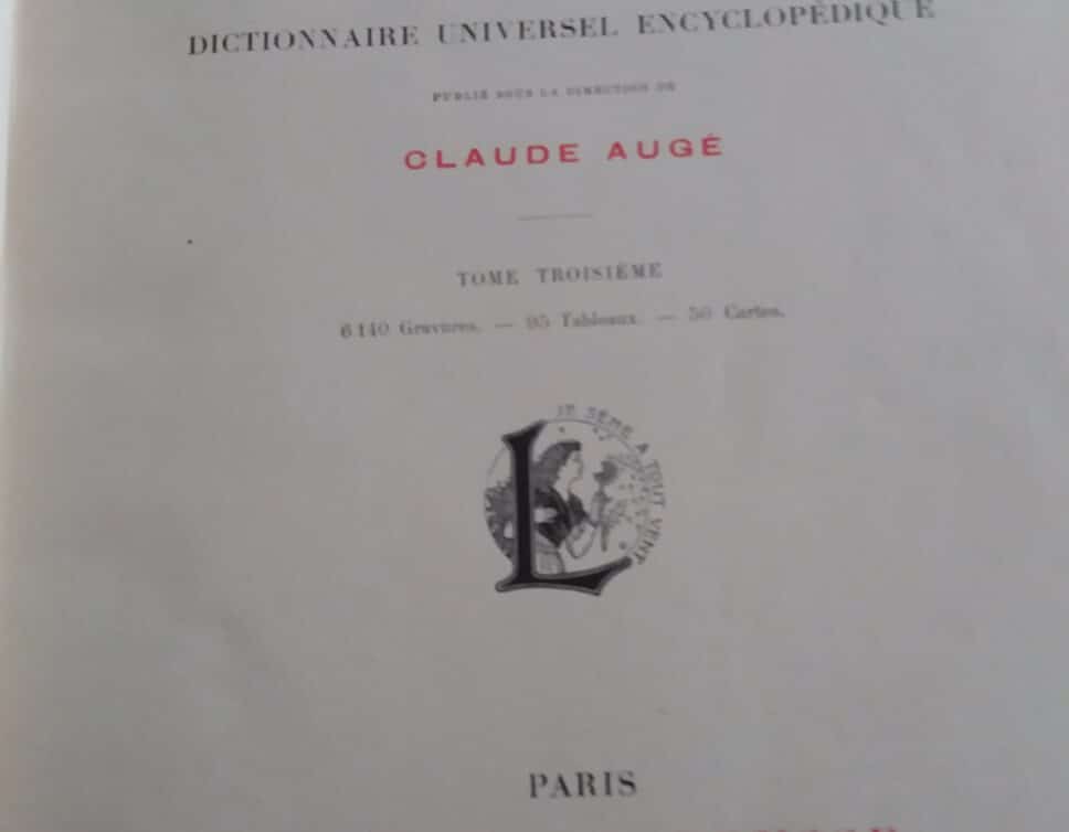 Estimation Livre, manuscrit: Encyclopédie 7 volumes + supplément larousse