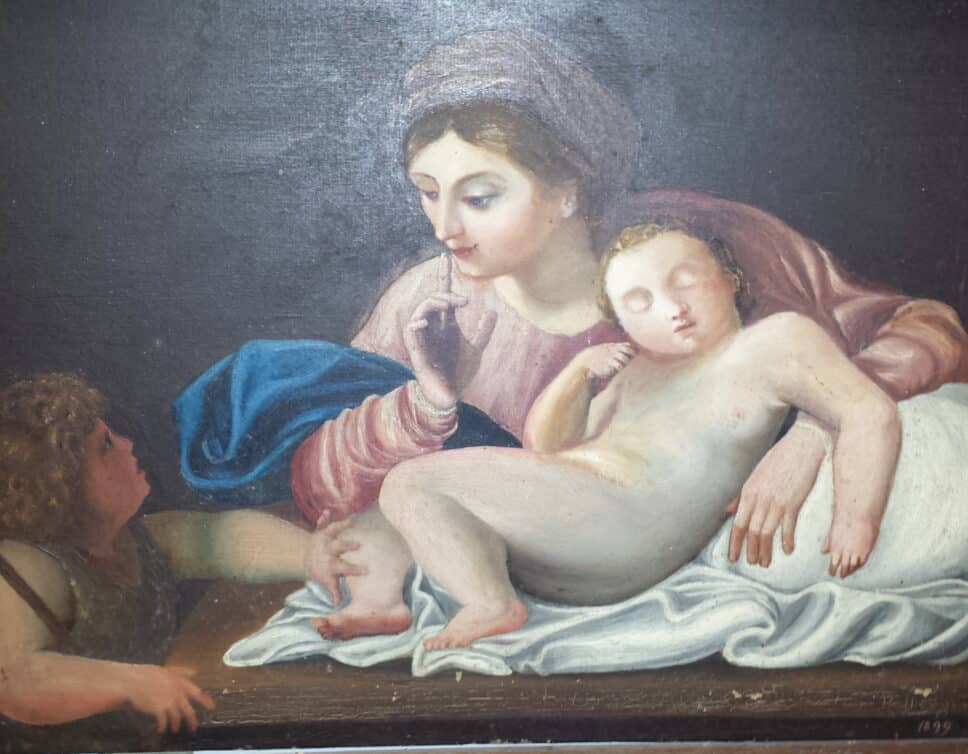 Peinture Tableau, Pastel: tableau la mere et ses 2 enfants