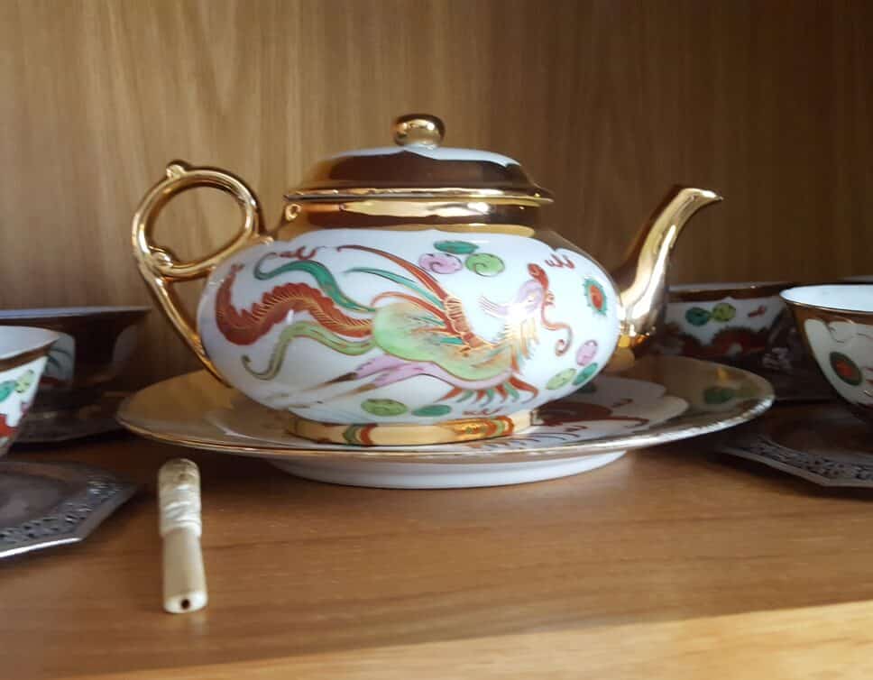 service a thé en porcelaine indochinois