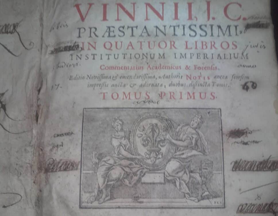 Estimation Livre, manuscrit: Livre de Arnoldi Vinnii