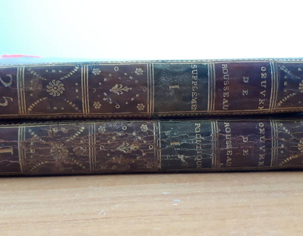 Estimation Livre, manuscrit: Collection complete des oeuvres de JJ Rousseau ( tome I et 25)