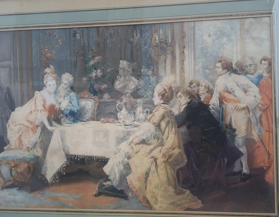 Peinture Tableau, Pastel: tableau signé V de Paredes