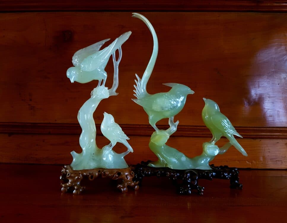 Sculptures chinoise oiseaux