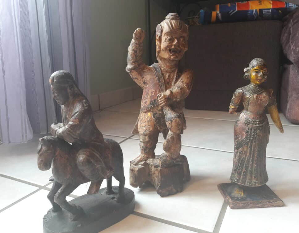 3 sculture en bois