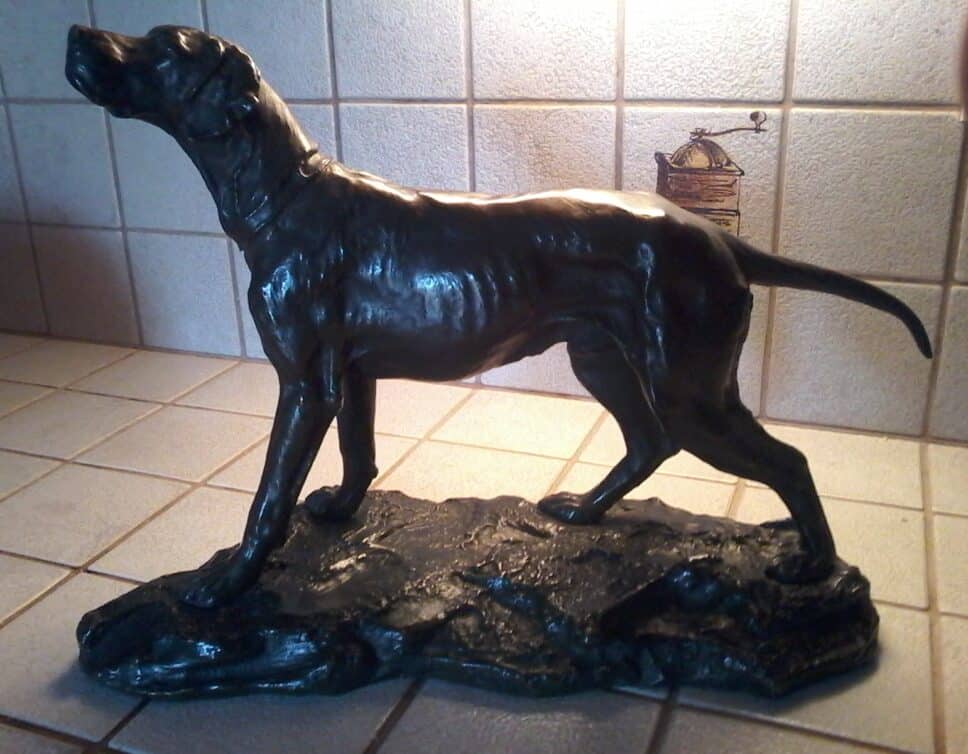 Bronze, chien braque Eg. LEMAIRE