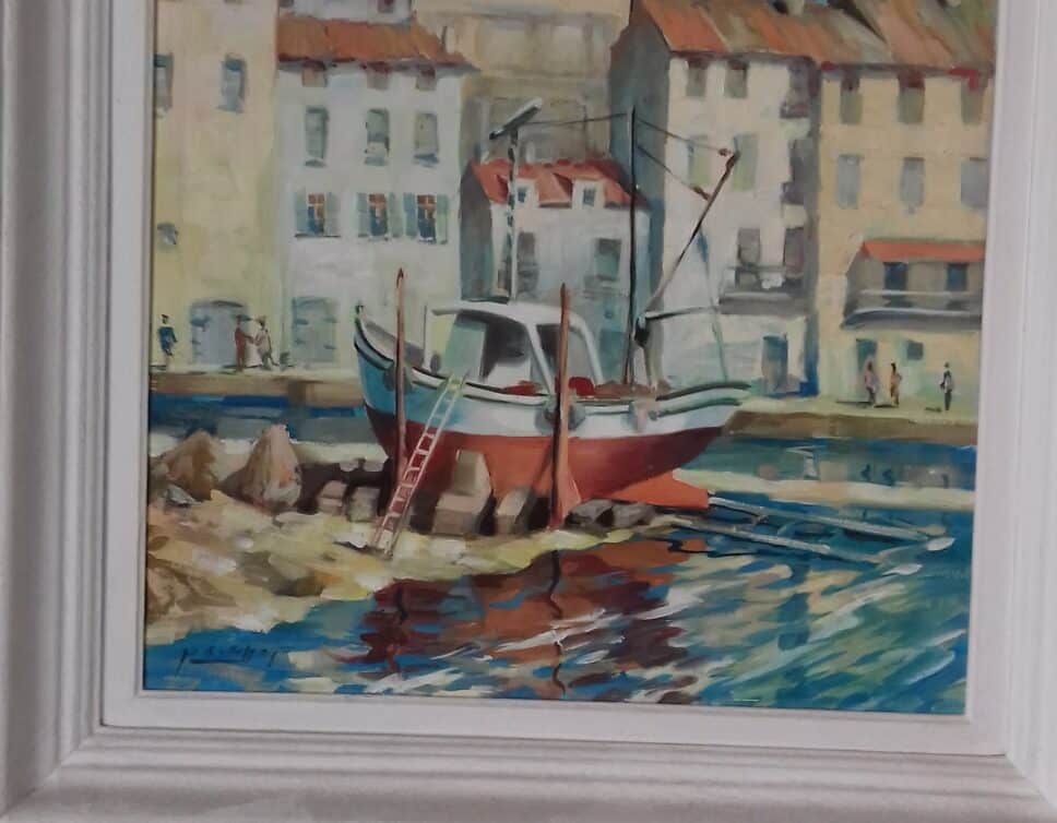 Peinture Tableau, Pastel: Tableau vieux port de Marseille