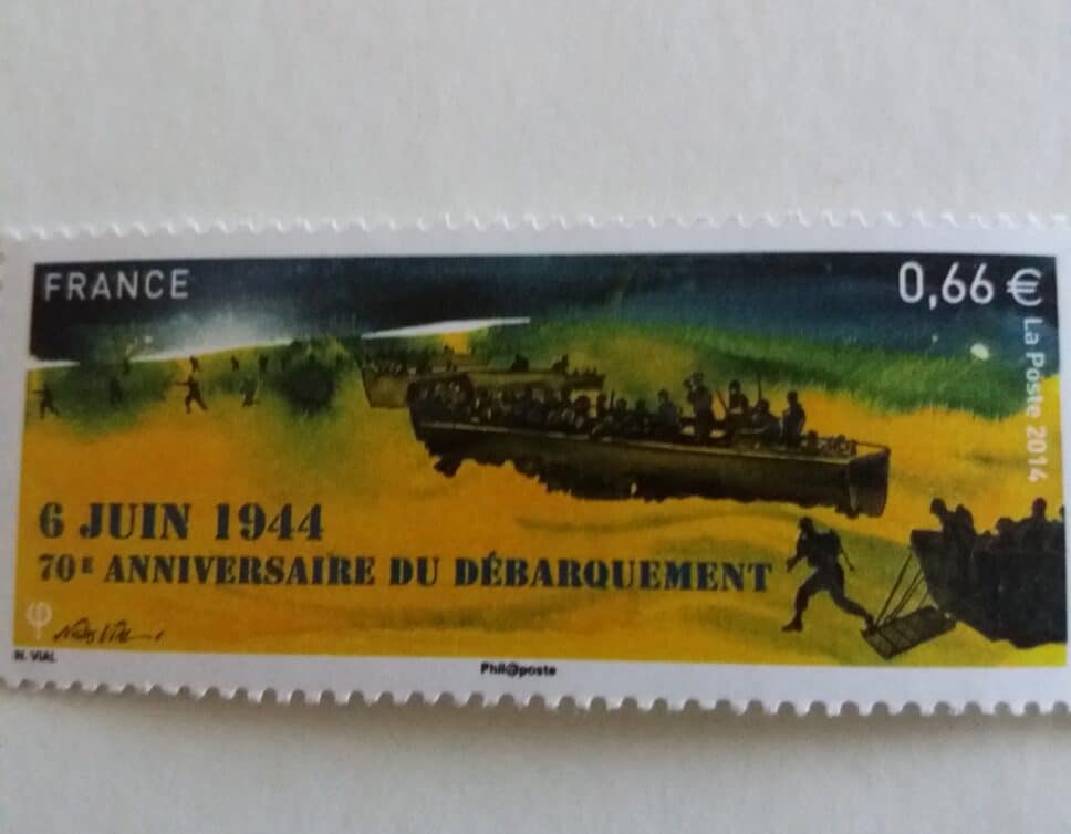timbre du débarquement 6 juin 1944