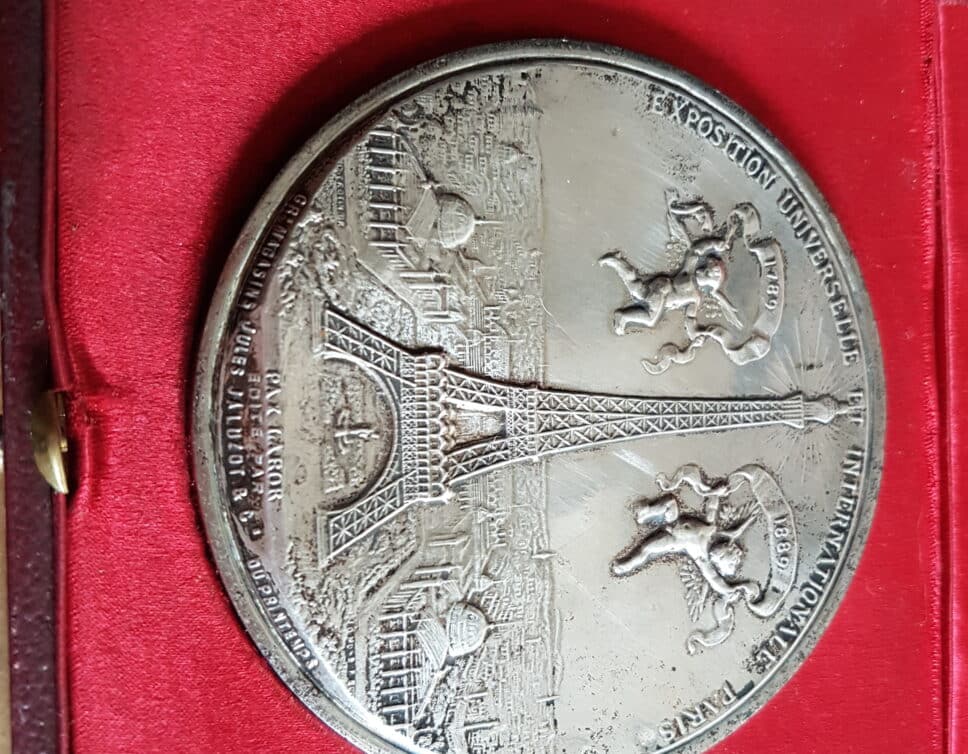 Medaille tour Eiffel jules jaluzot exposition universelle internationale 1889