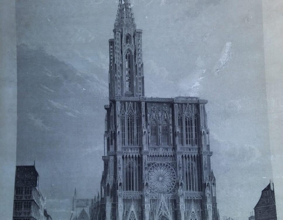 gravure cathédrale Strasbourg