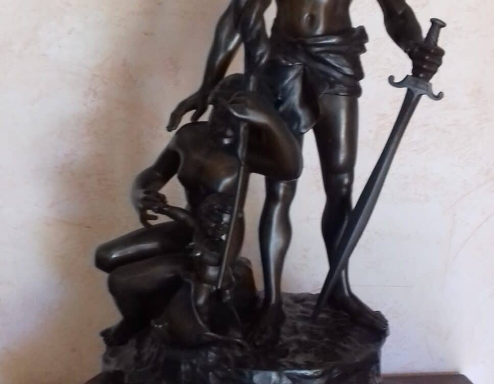 statue de bronze flamand