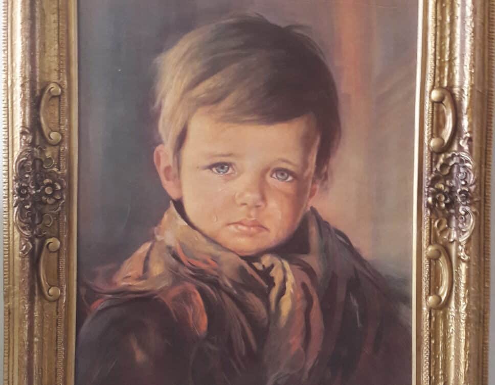 Peinture Tableau, Pastel: le garçon qui pleure
