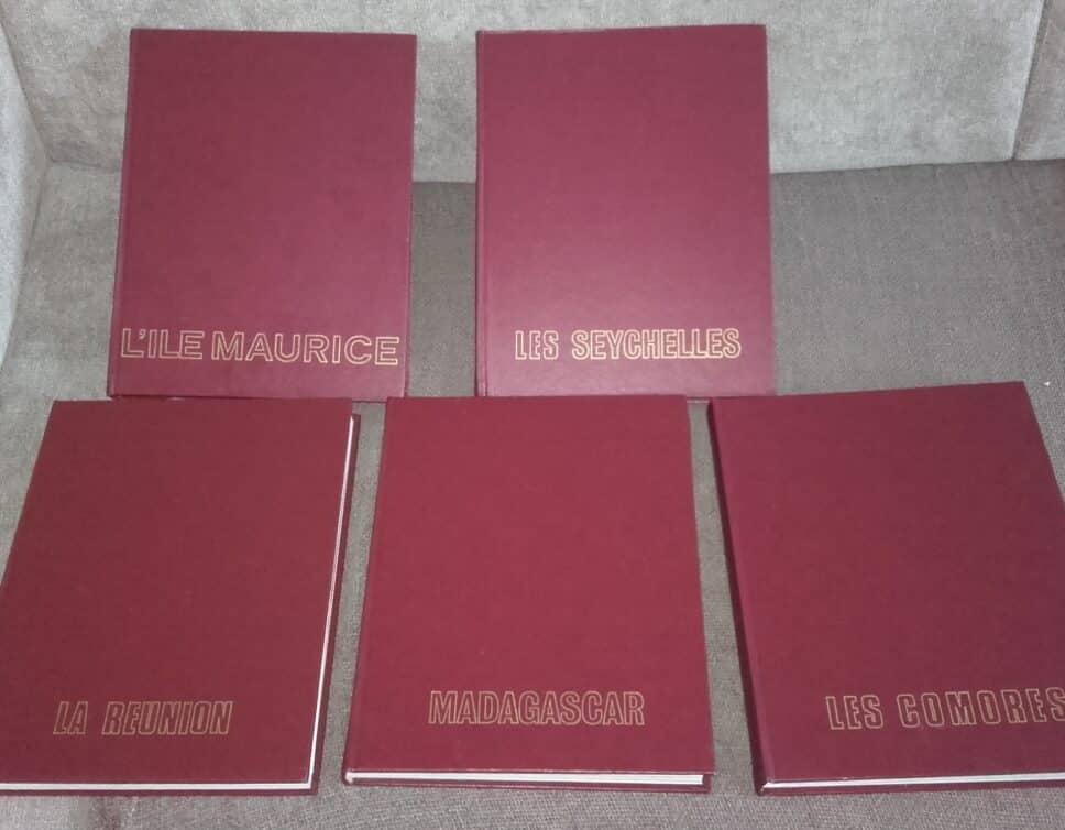 Estimation Livre, manuscrit: collection livres 5 tomes iles de l’océan indien