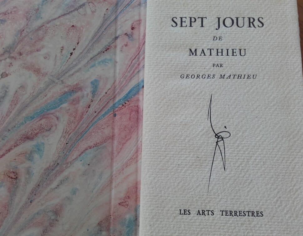 Estimation Livre, manuscrit: SEPT JOURS DE MATHIEU