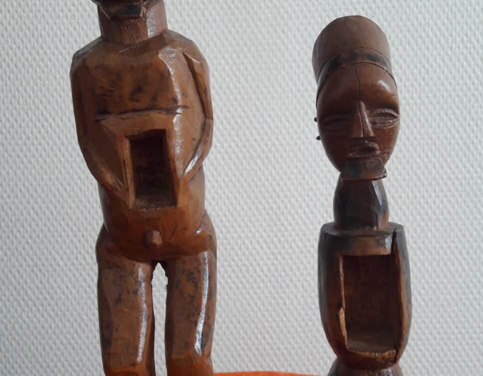 Deux statuettes en bois Afrique